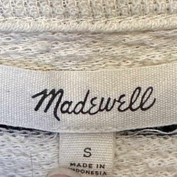 Madewell | Striped Bell Sleeve Textured Knit Comfy Top Shirt Blouse - Picture 11 of 15